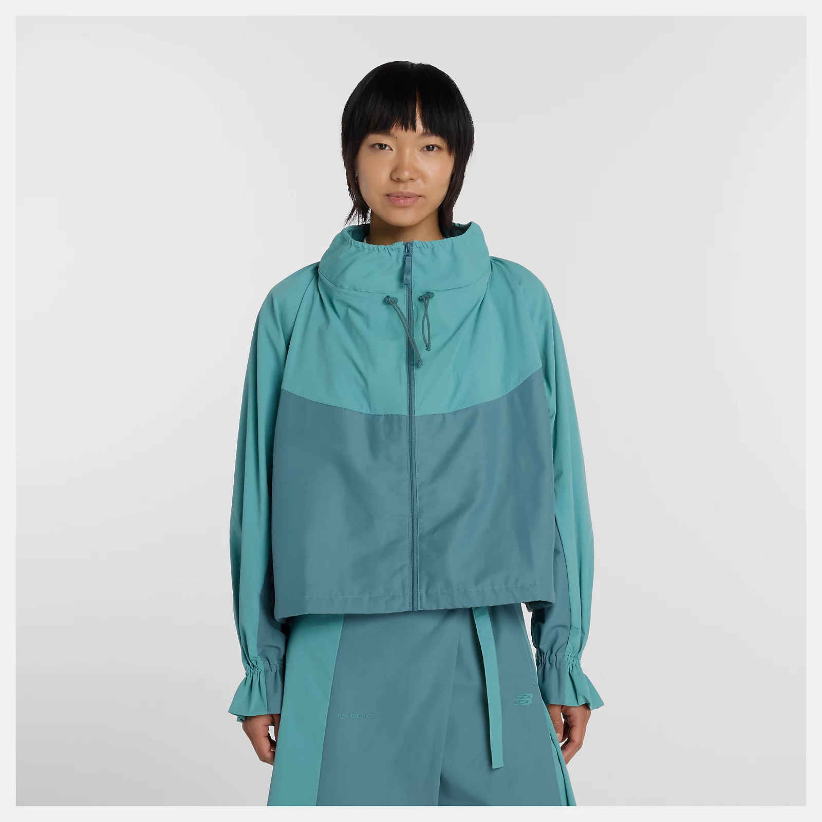 NB GREY カラーブロックジャケット