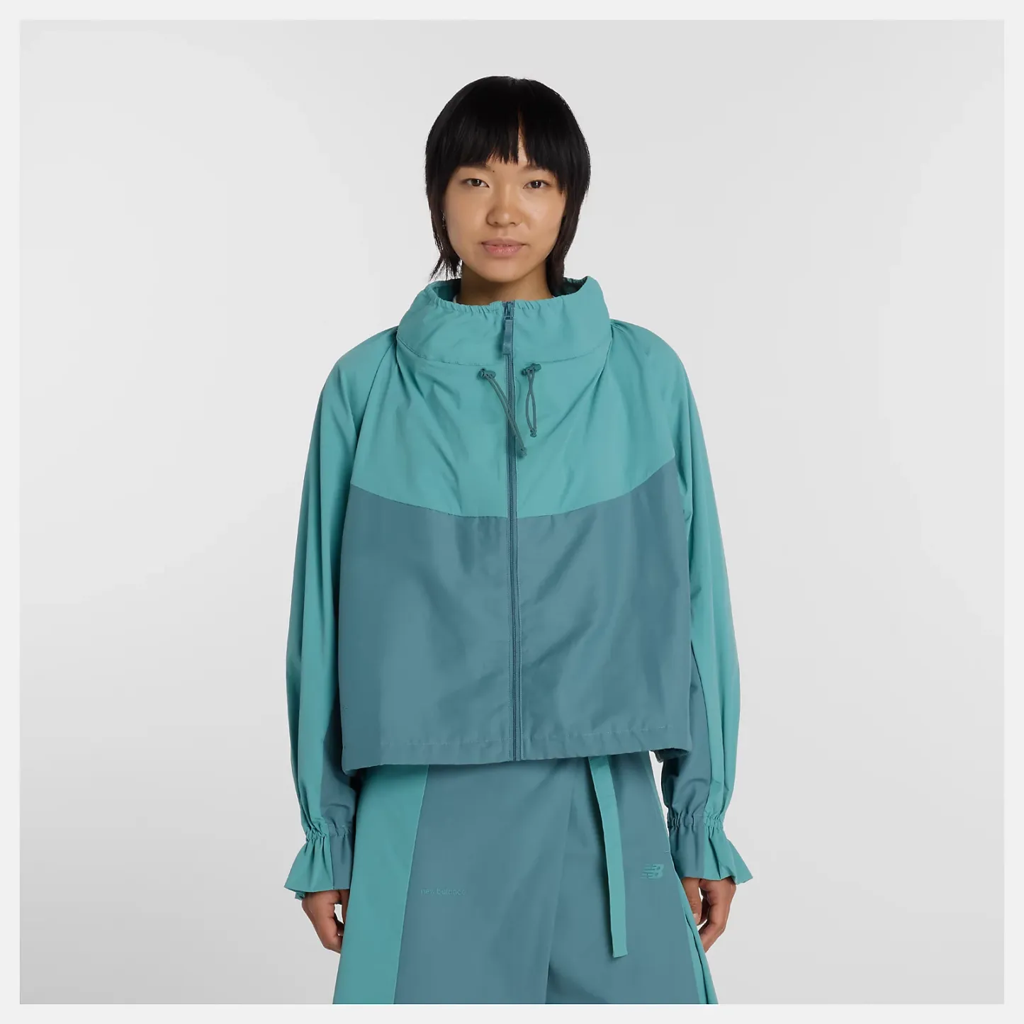 NB GREY カラーブロックジャケット