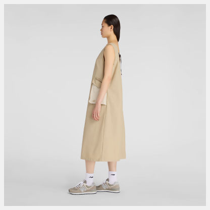 NB GREY カラーブロックドレス