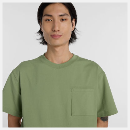 NB GREY ポケットTシャツ