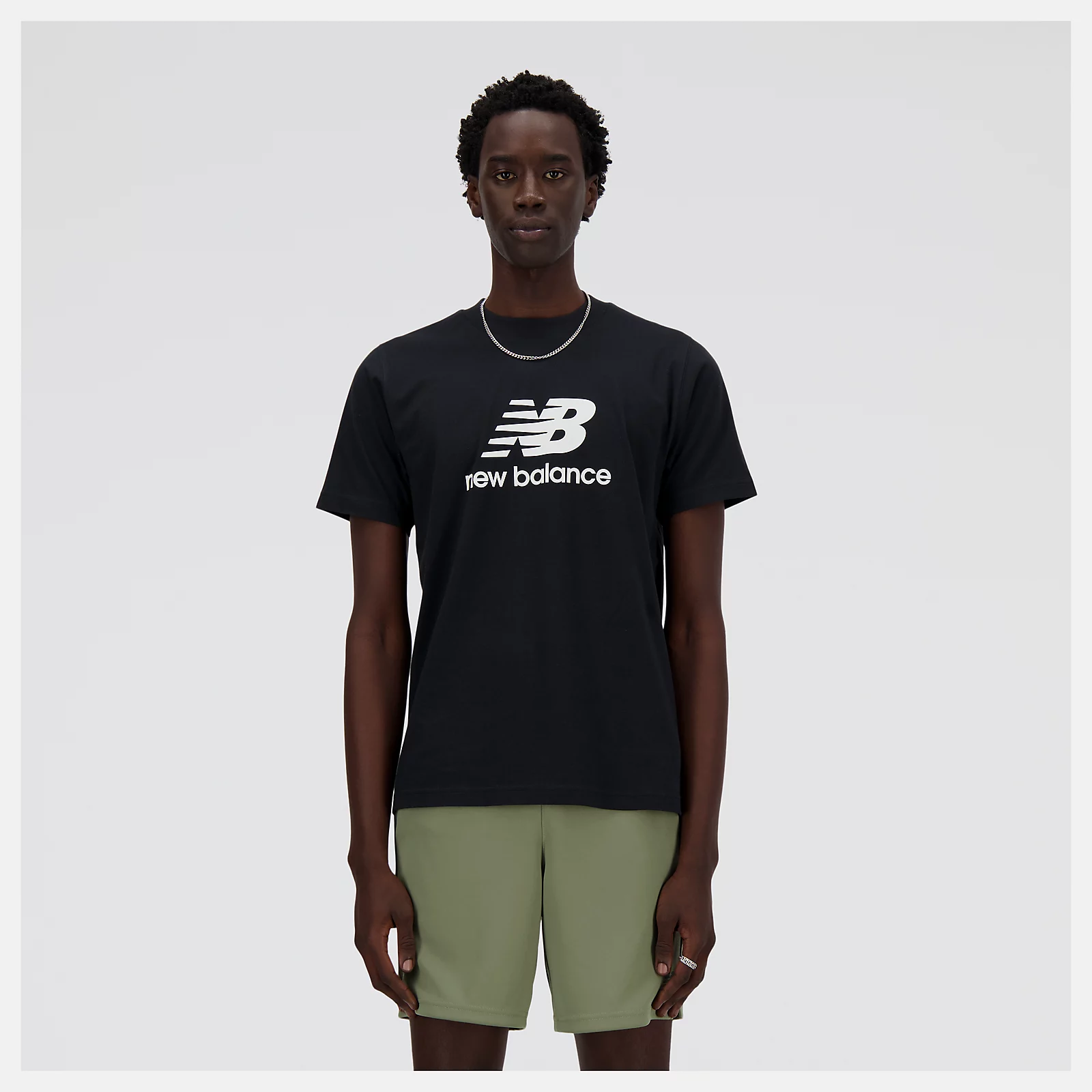 New Balance Stacked Logo ショートスリーブTシャツ