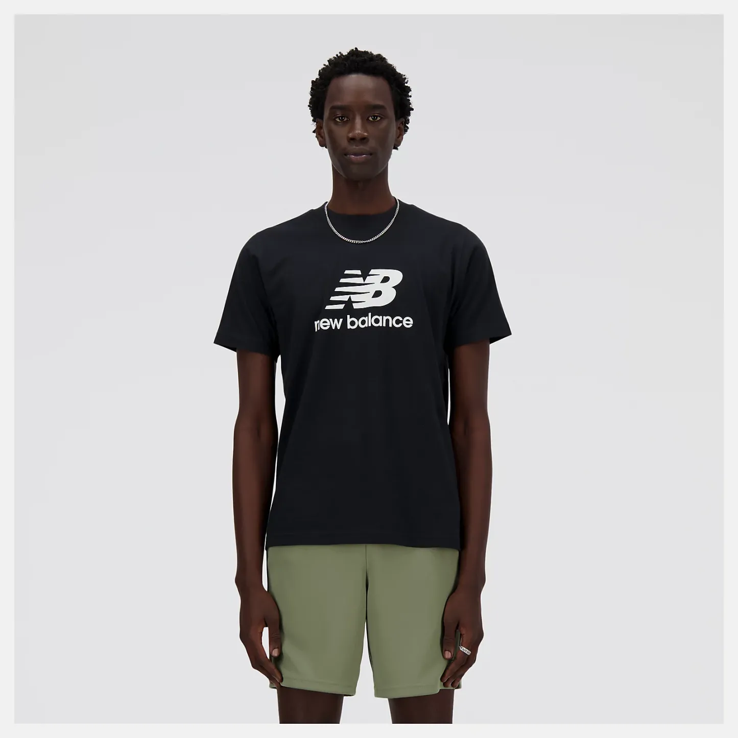 New Balance Stacked Logo ショートスリーブTシャツ