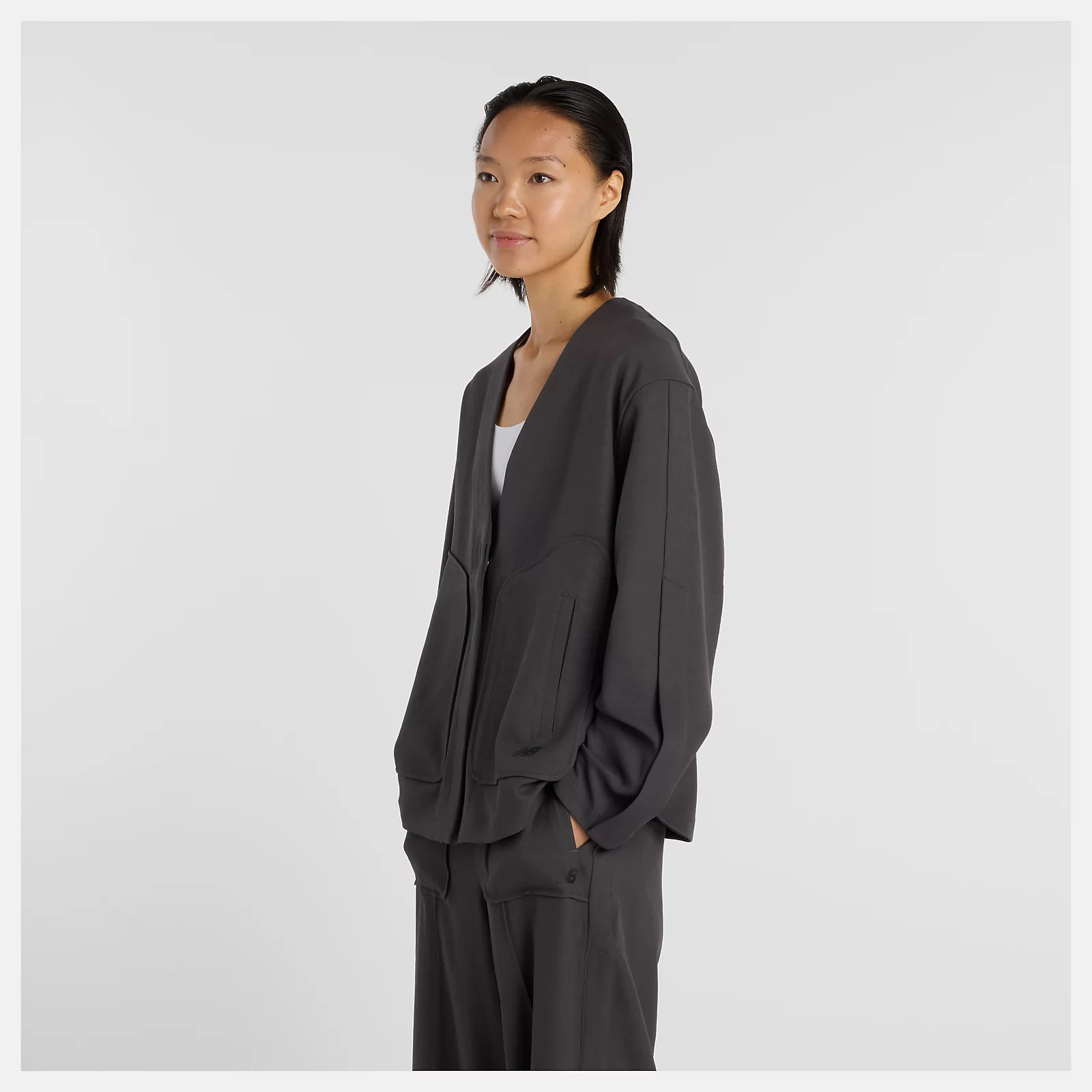 NB GREY ノーカラージャケット