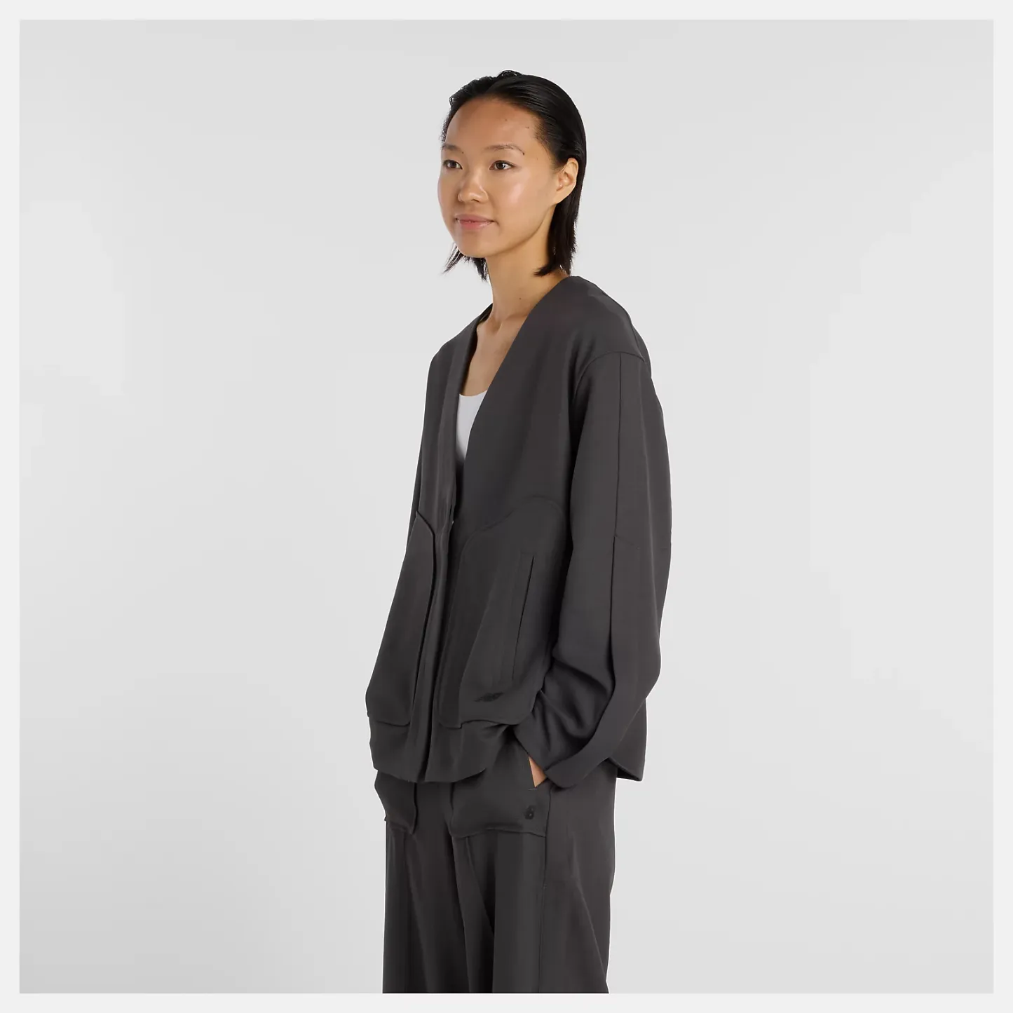 NB GREY ノーカラージャケット