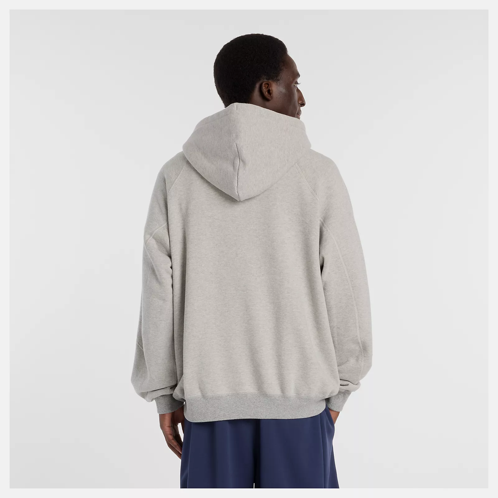 NB GREY オーバーサイズフーディ