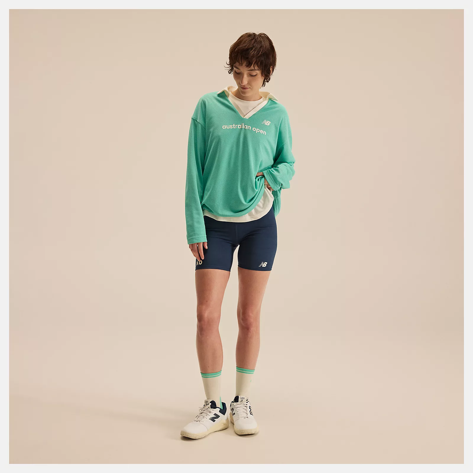 AO26 メッシュロングスリーブシャツ