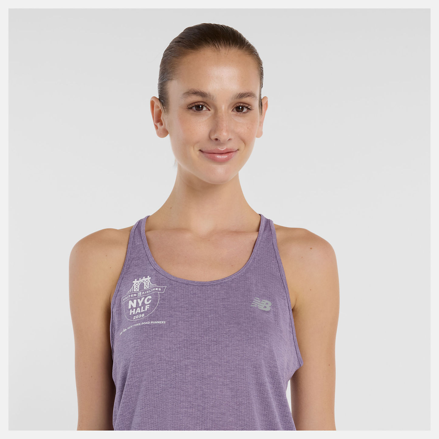 United Airlines NYC Halfハーフウィメンズアスレチックスタンク