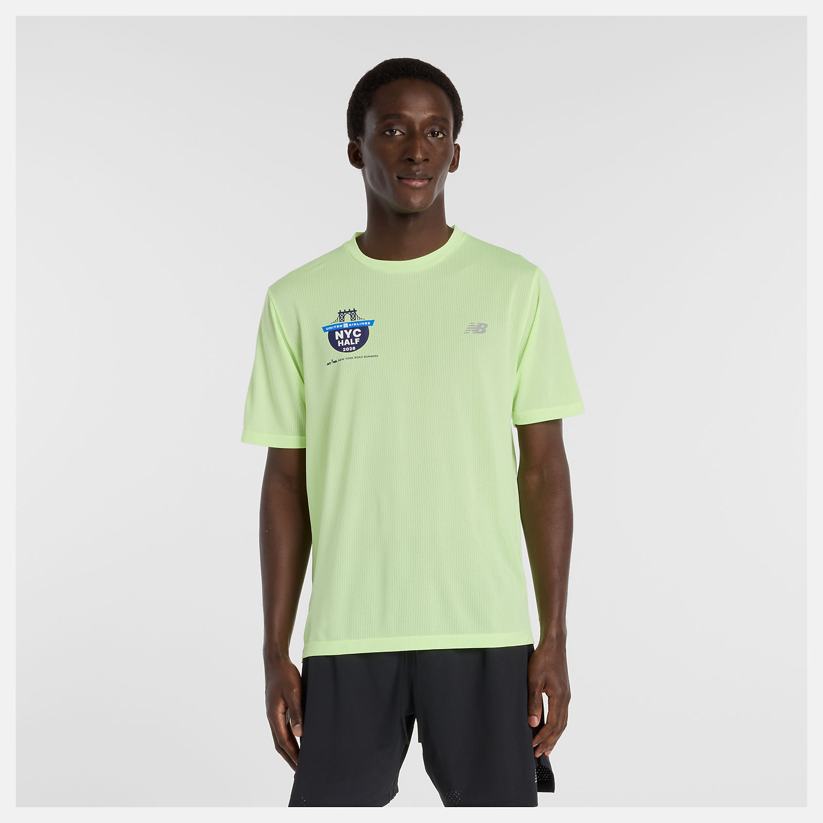 United Airlines NYC HalfハーフメンズアスレチックスTシャツ