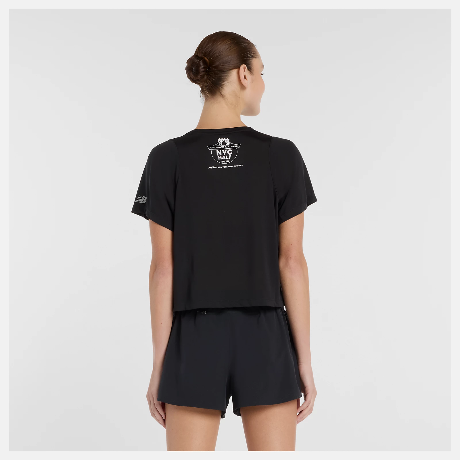 United Airlines NYC HalfハーフウィメンズドレーピージャージTシャツ
