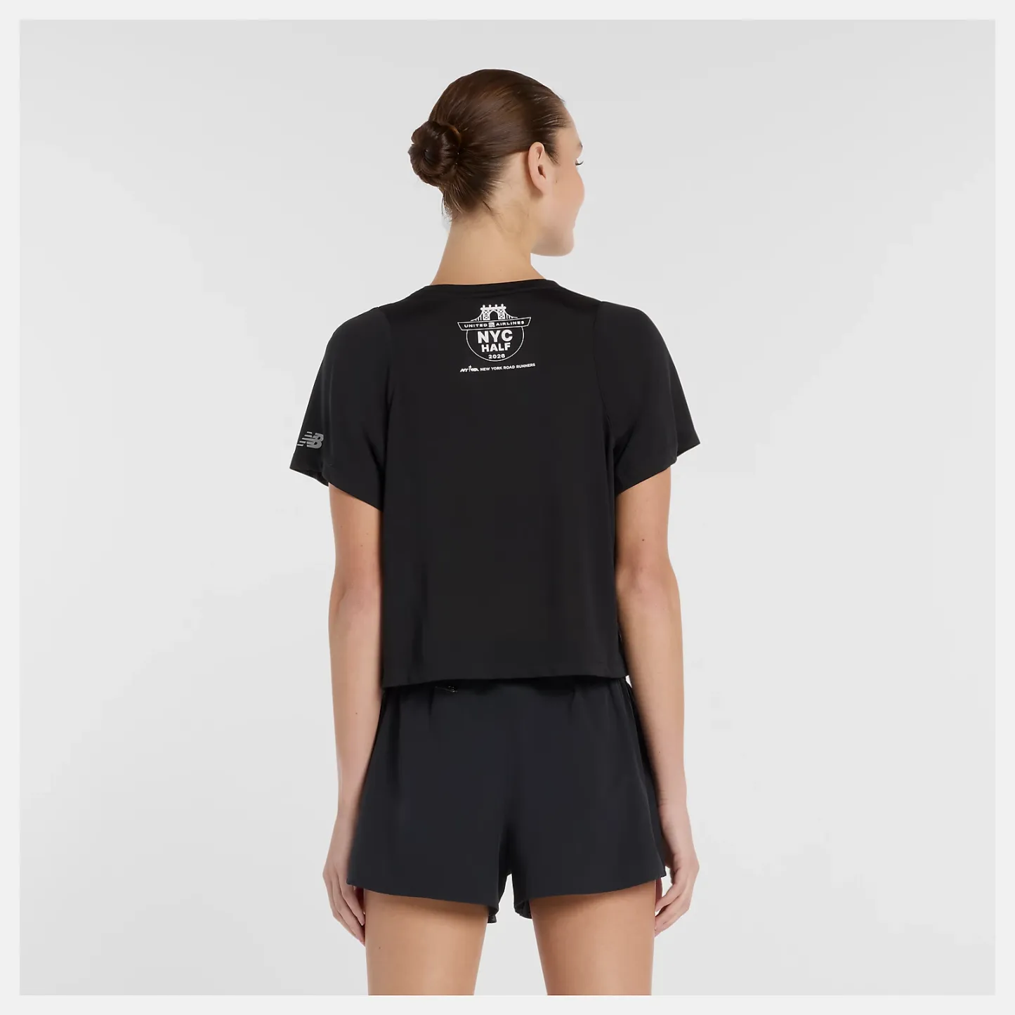 United Airlines NYC HalfハーフウィメンズドレーピージャージTシャツ