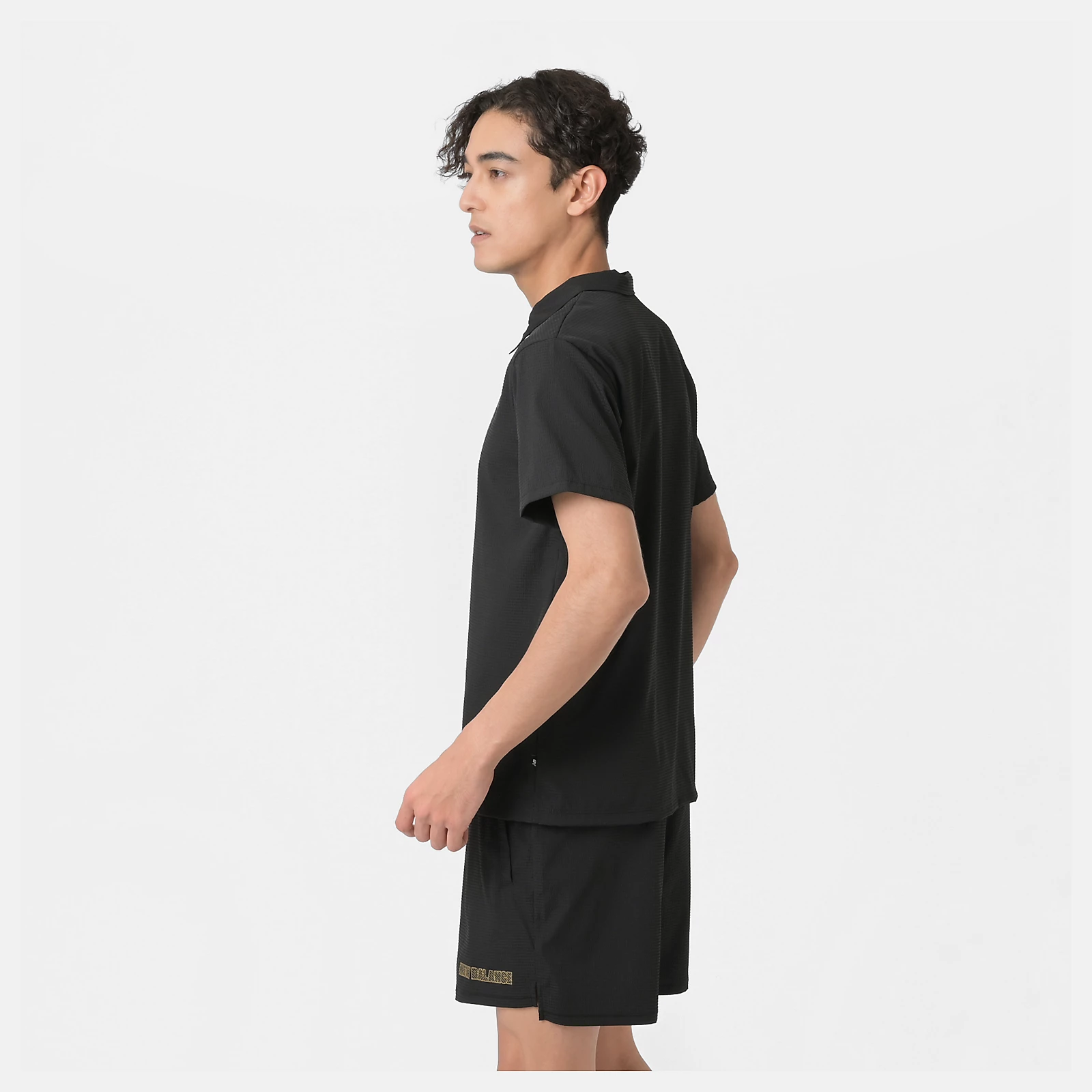 Black Out シアサッカーショートスリーブポロシャツ