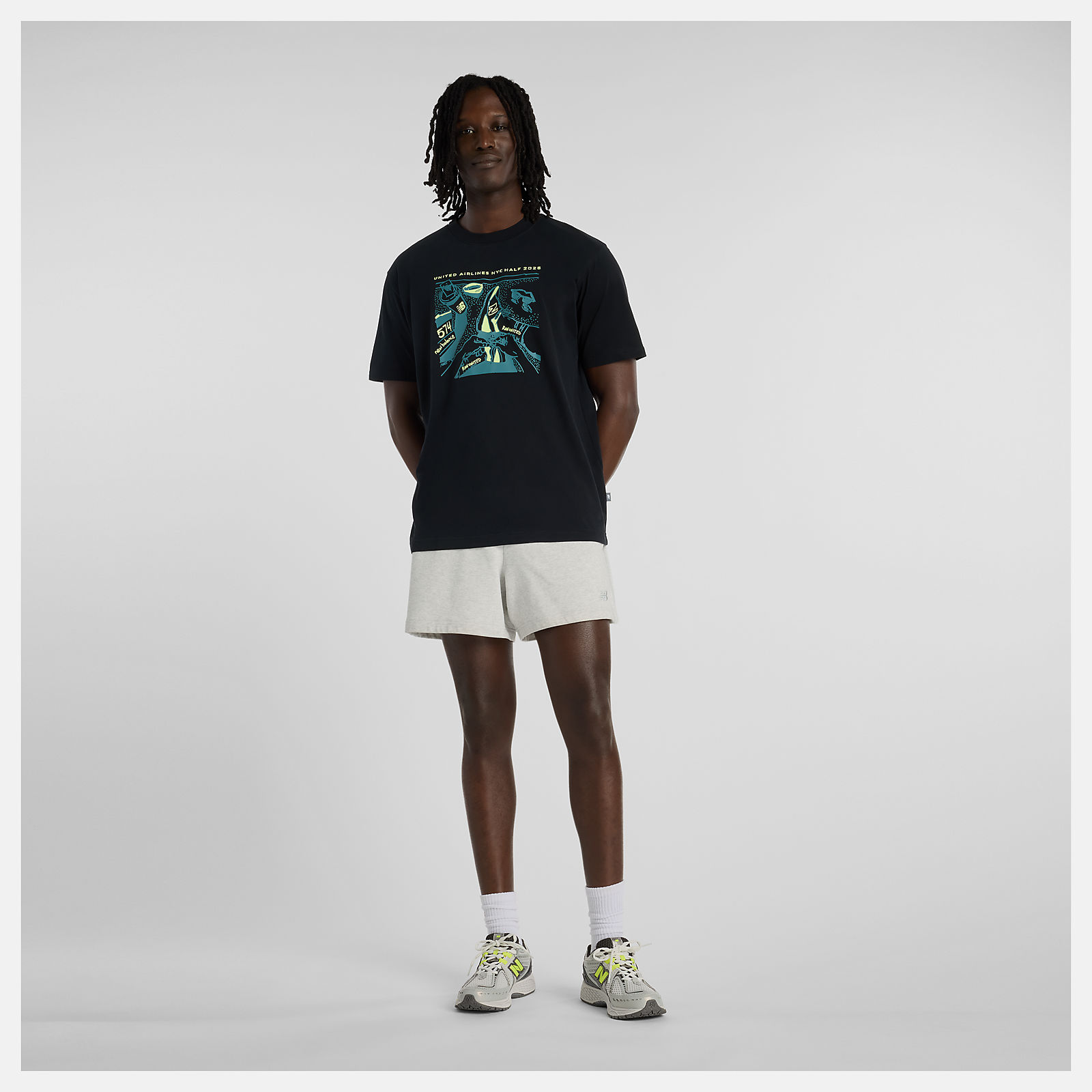 United Airlines NYC HalfハーフメンズグラフィックTシャツ1