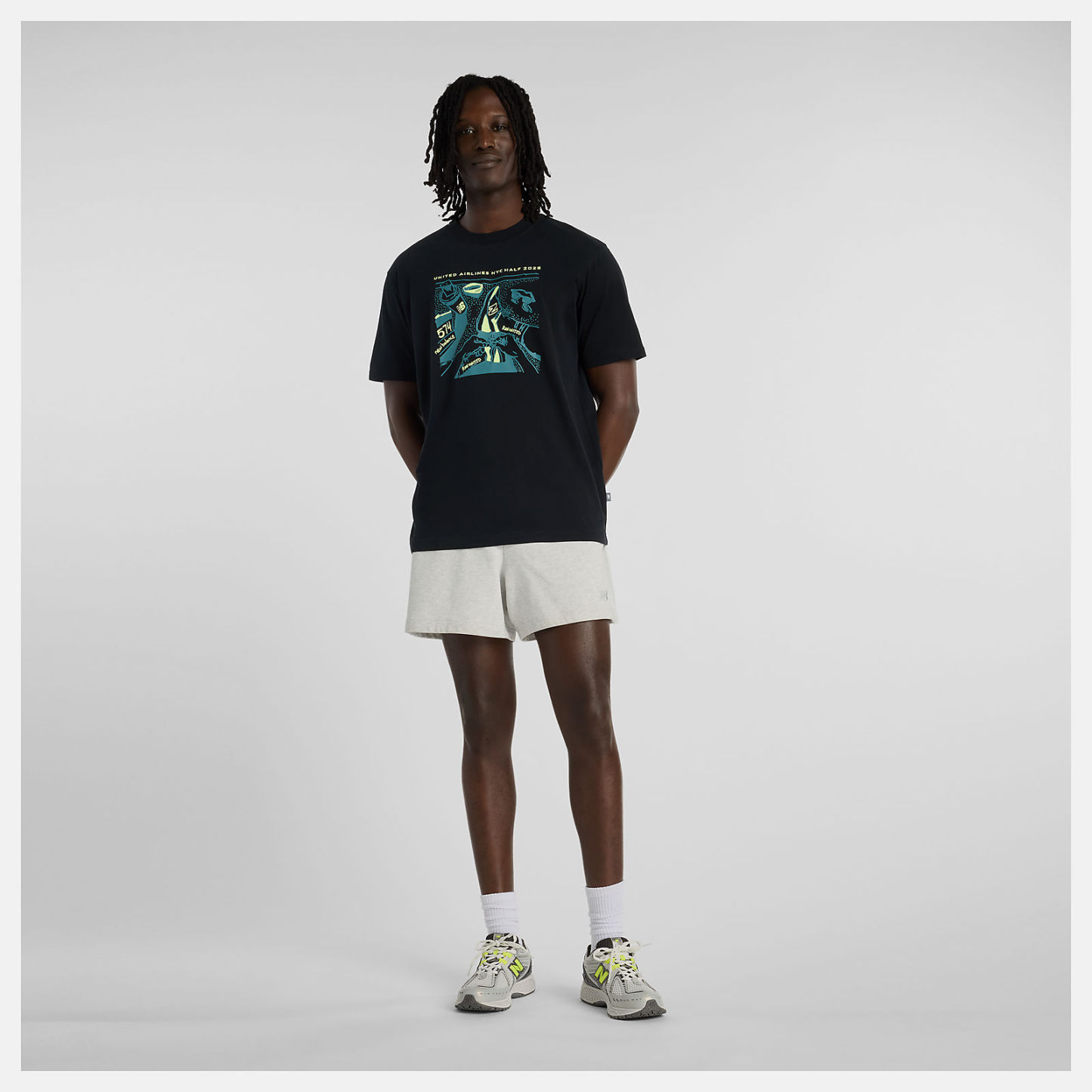 United Airlines NYC HalfハーフメンズグラフィックTシャツ1