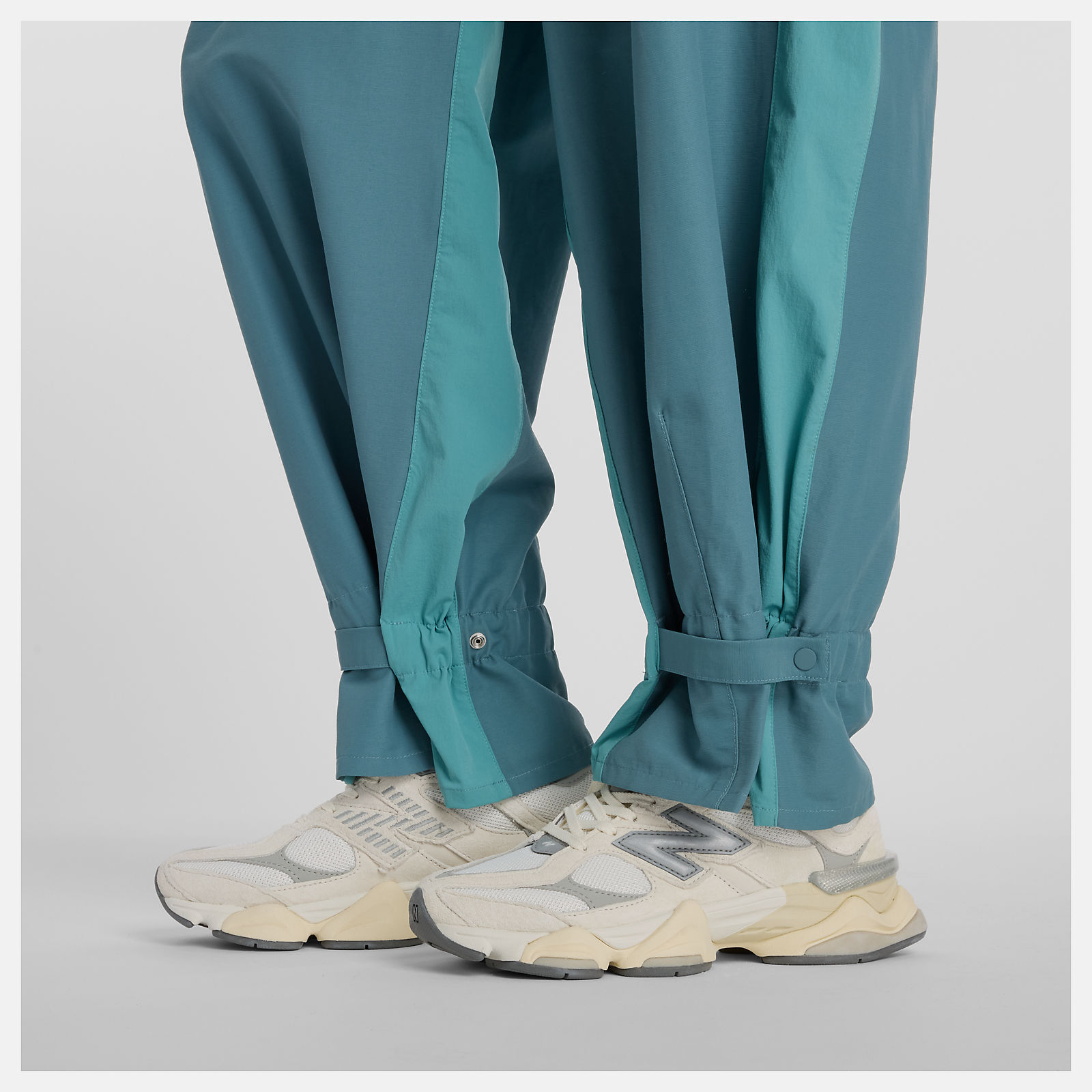 NB GREY カラーブロックパンツ