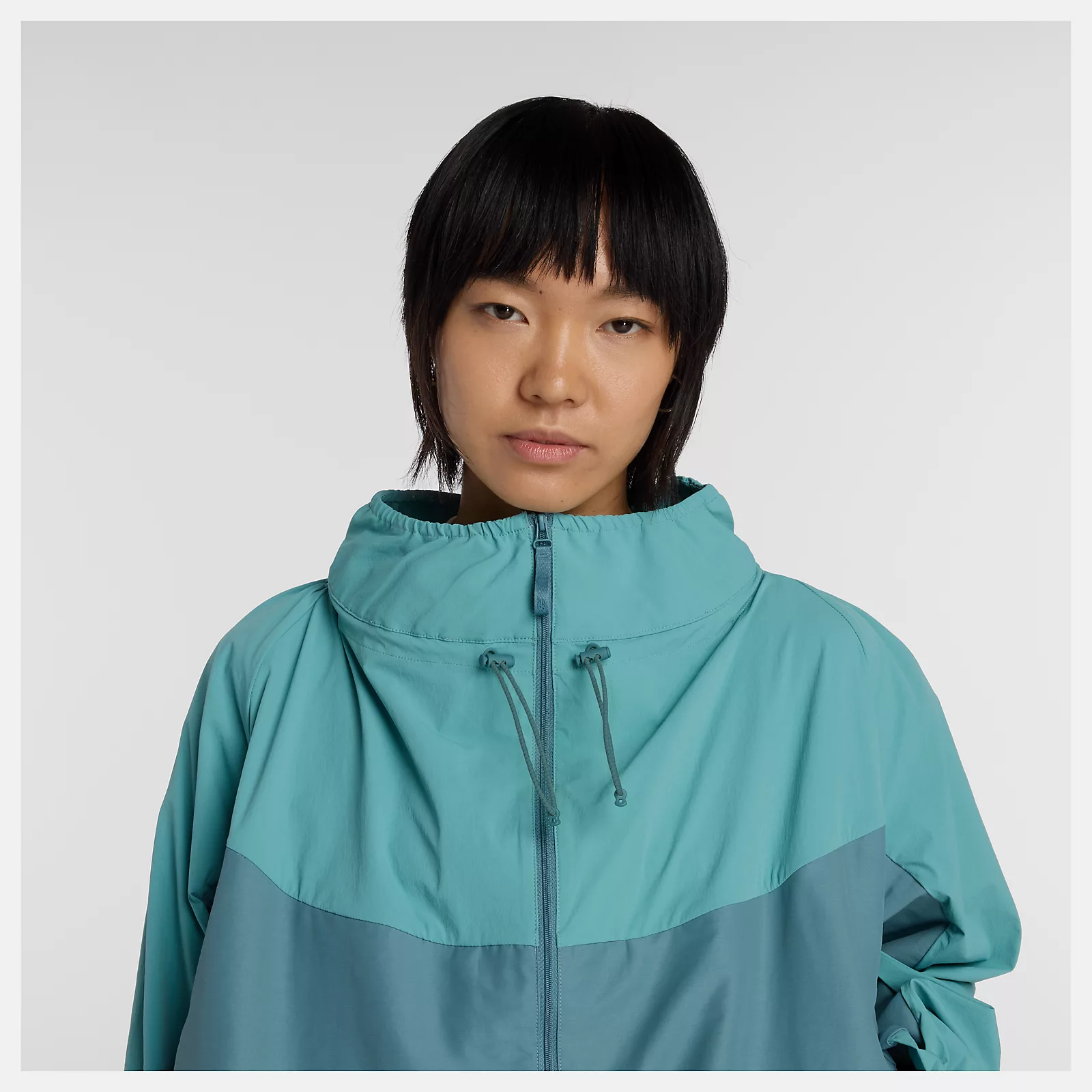 NB GREY カラーブロックジャケット