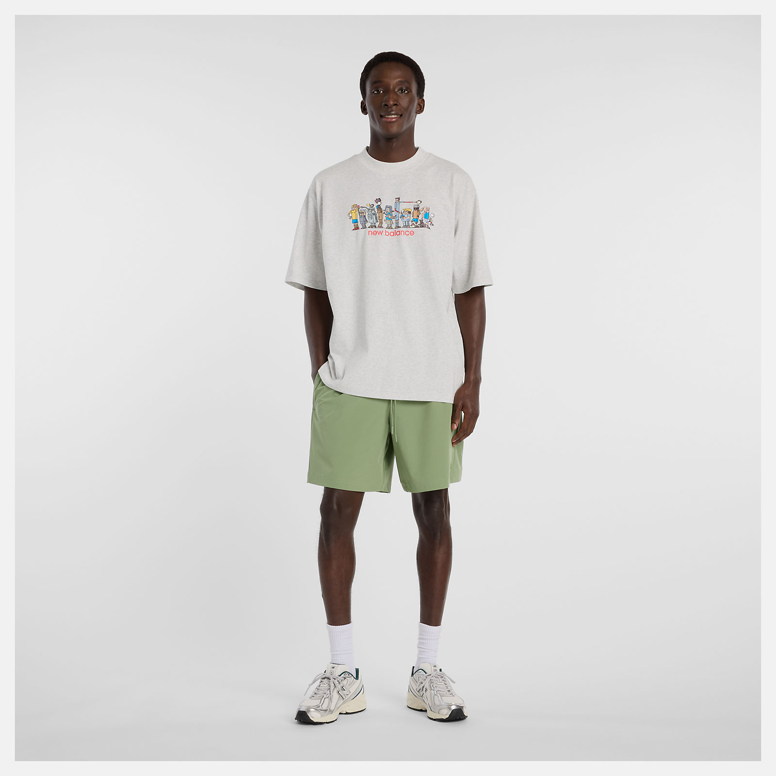 Ghica ラインアップオーバーサイズTシャツ