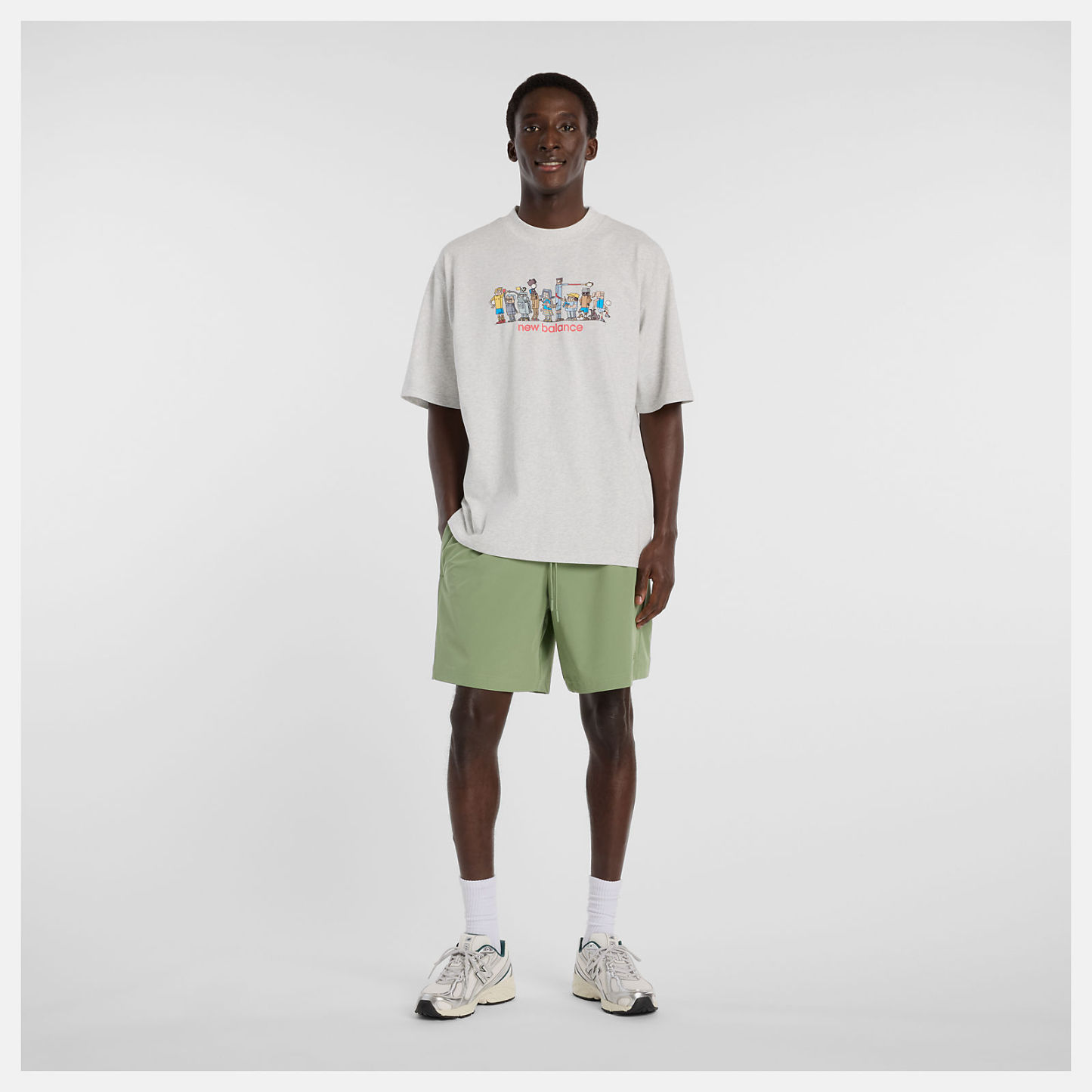 Ghica ラインアップオーバーサイズTシャツ