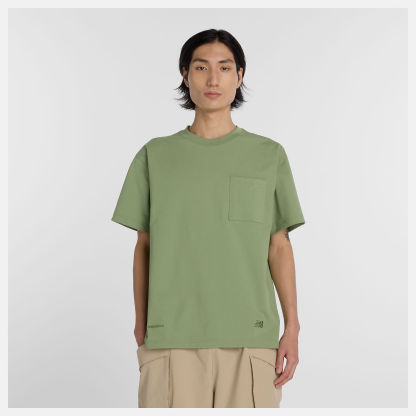 NB GREY ポケットTシャツ