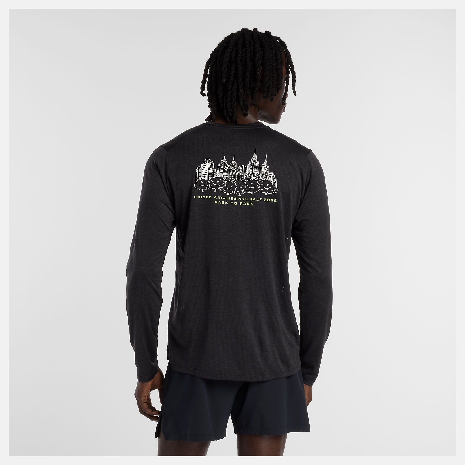 United Airlines NYC Halfハーフメンズグラフィックアスレチックス長袖