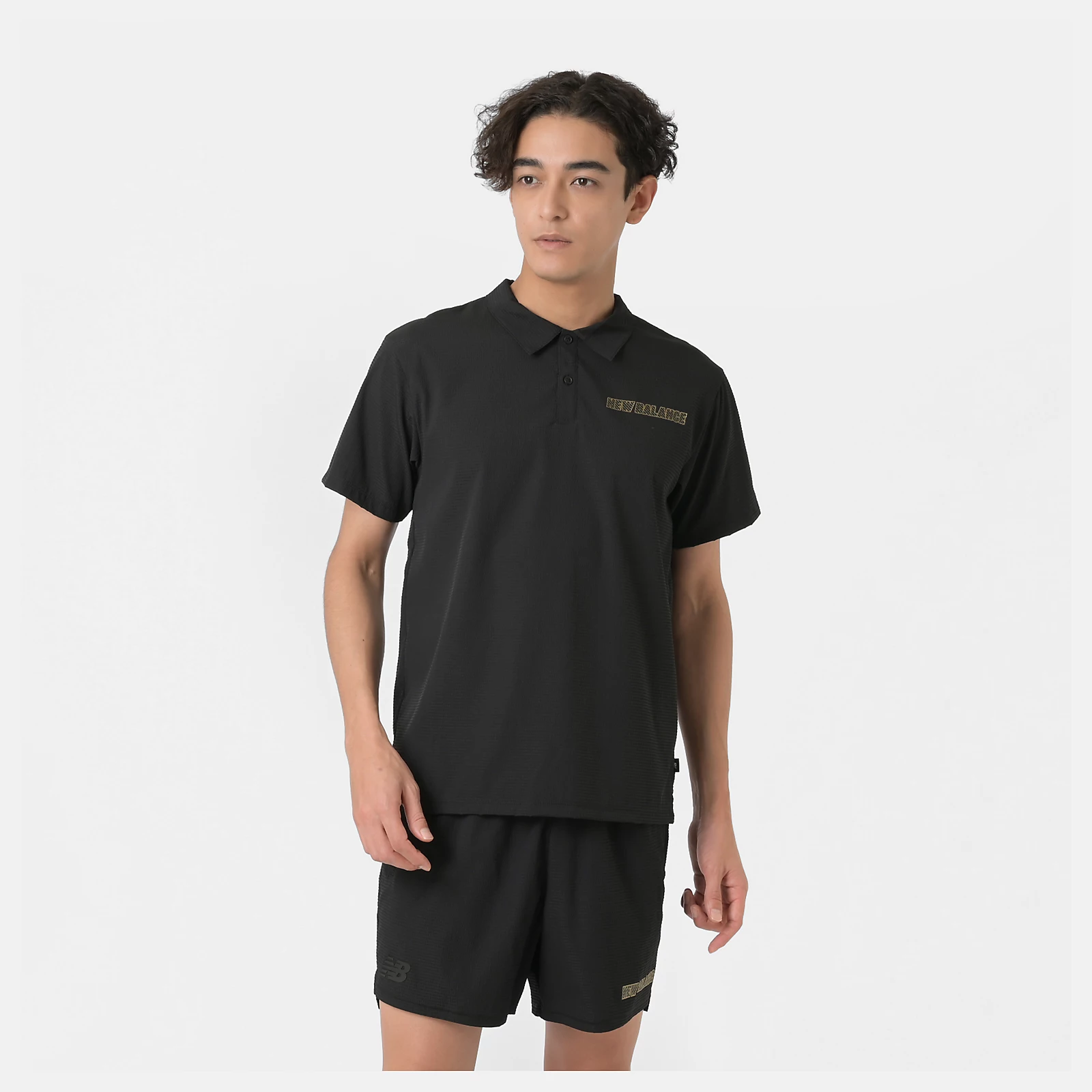 Black Out シアサッカーショートスリーブポロシャツ