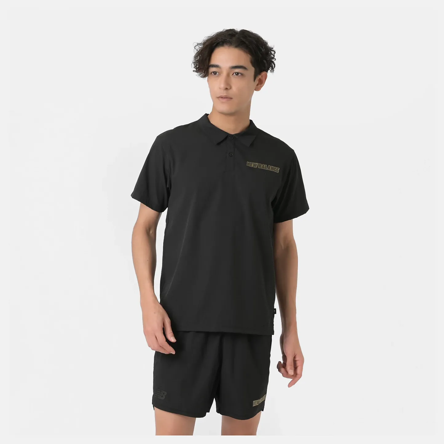 Black Out シアサッカーショートスリーブポロシャツ