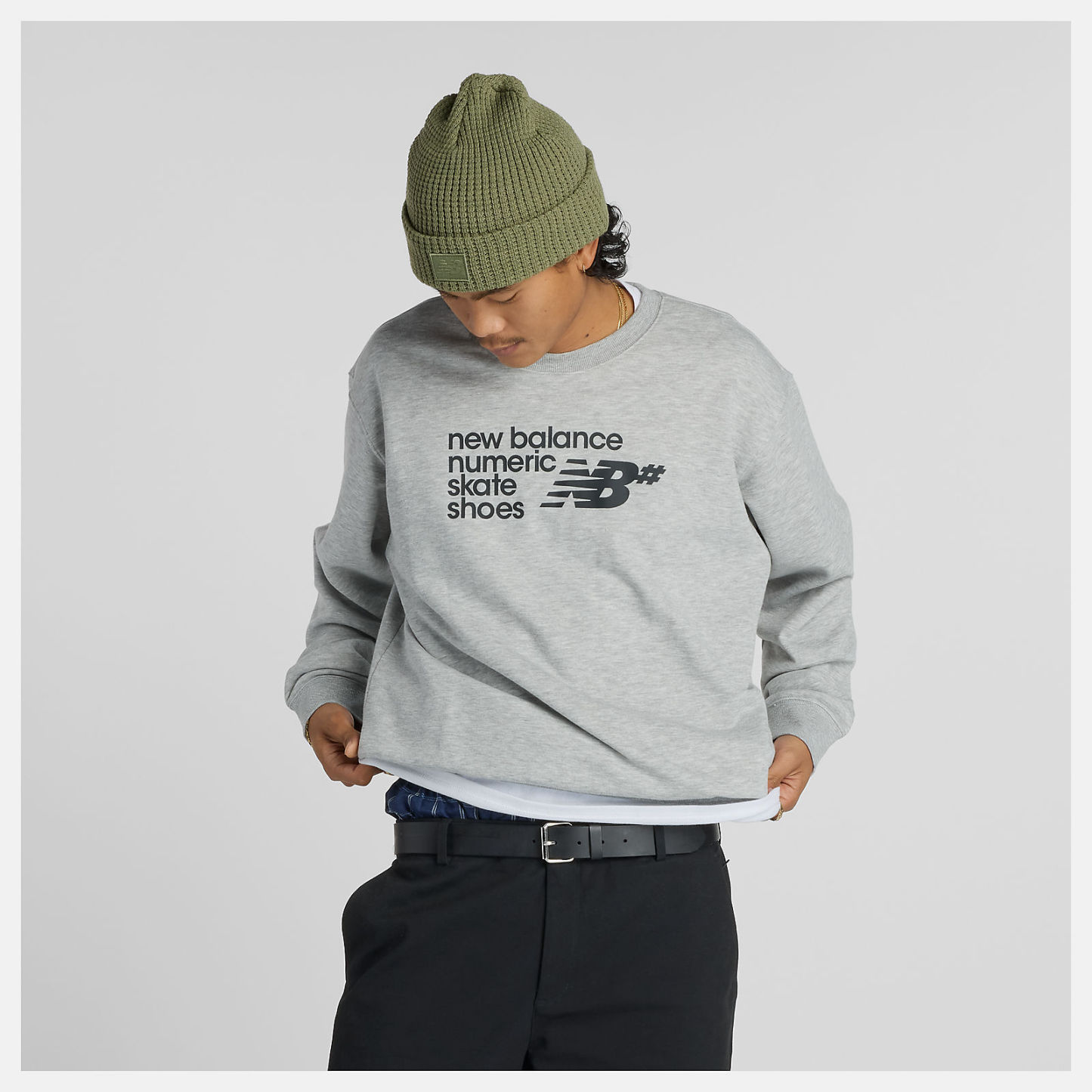 Numeric フレンチテリースウェットクルー