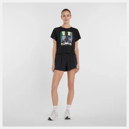 United Airlines NYC HalfハーフウィメンズドレーピージャージTシャツ