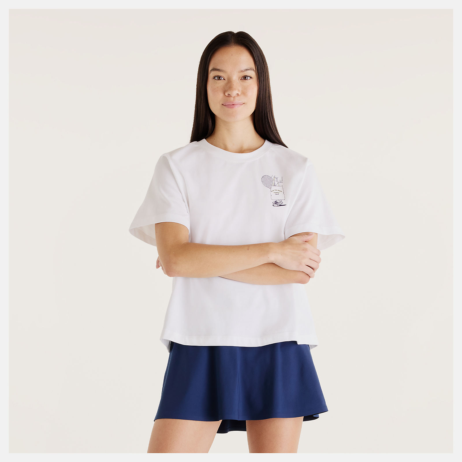テニスグラフィックTシャツ