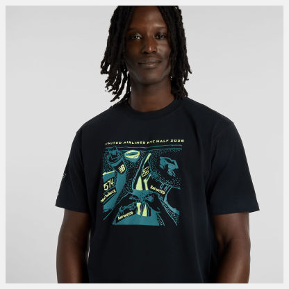 United Airlines NYC HalfハーフメンズグラフィックTシャツ1