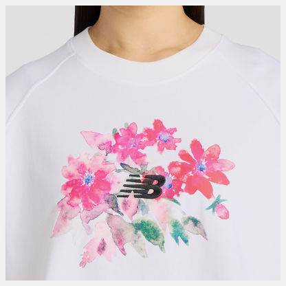 ウォーターカラーピンクボクシーTシャツ