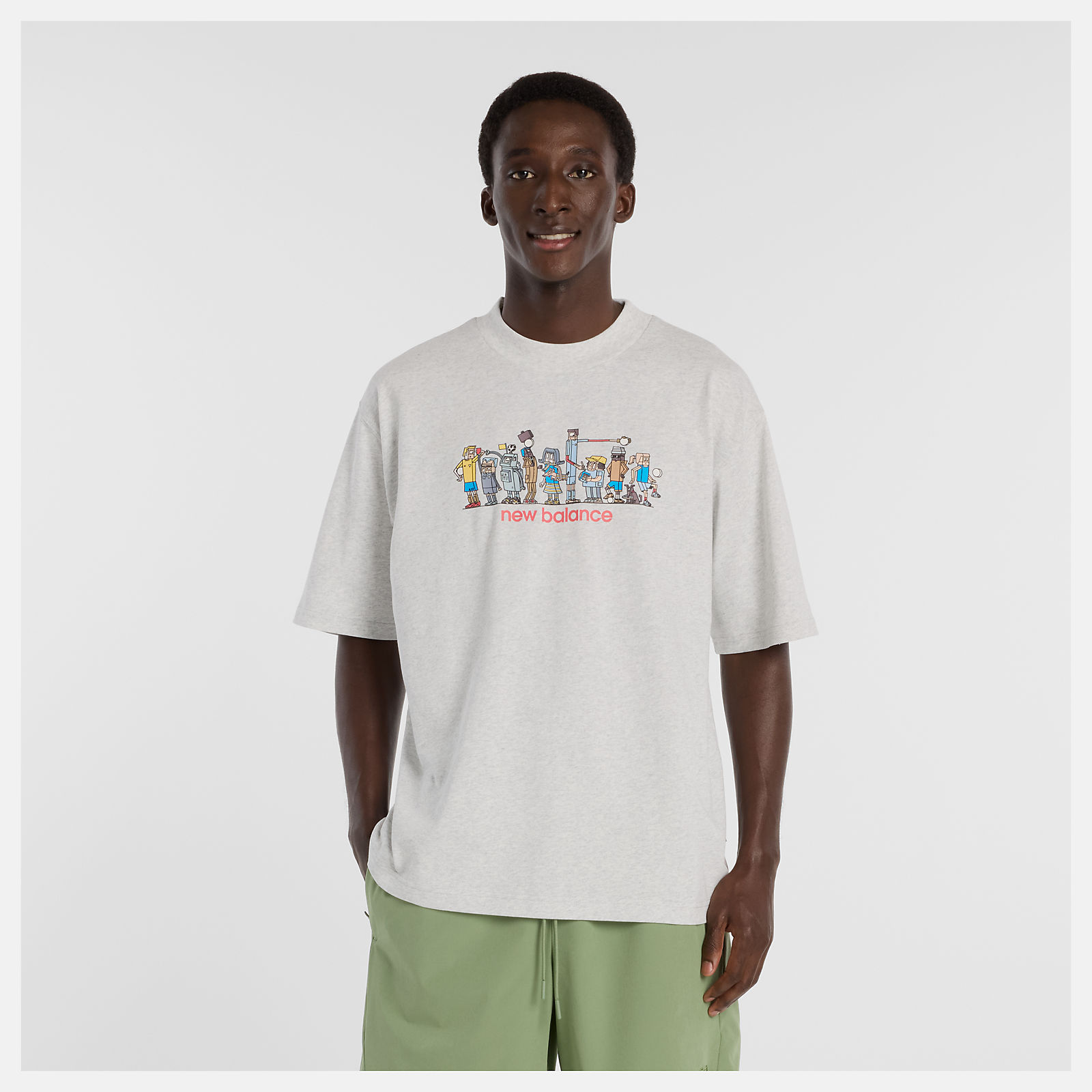 Ghica ラインアップオーバーサイズTシャツ
