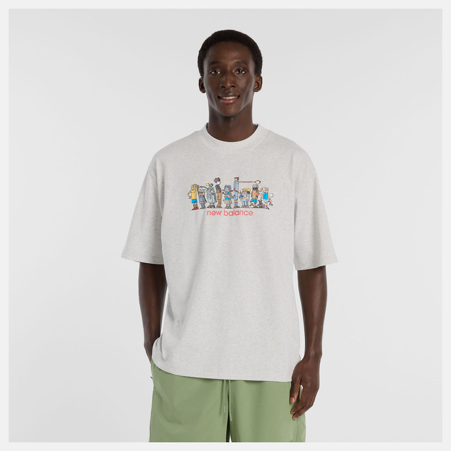 Ghica ラインアップオーバーサイズTシャツ