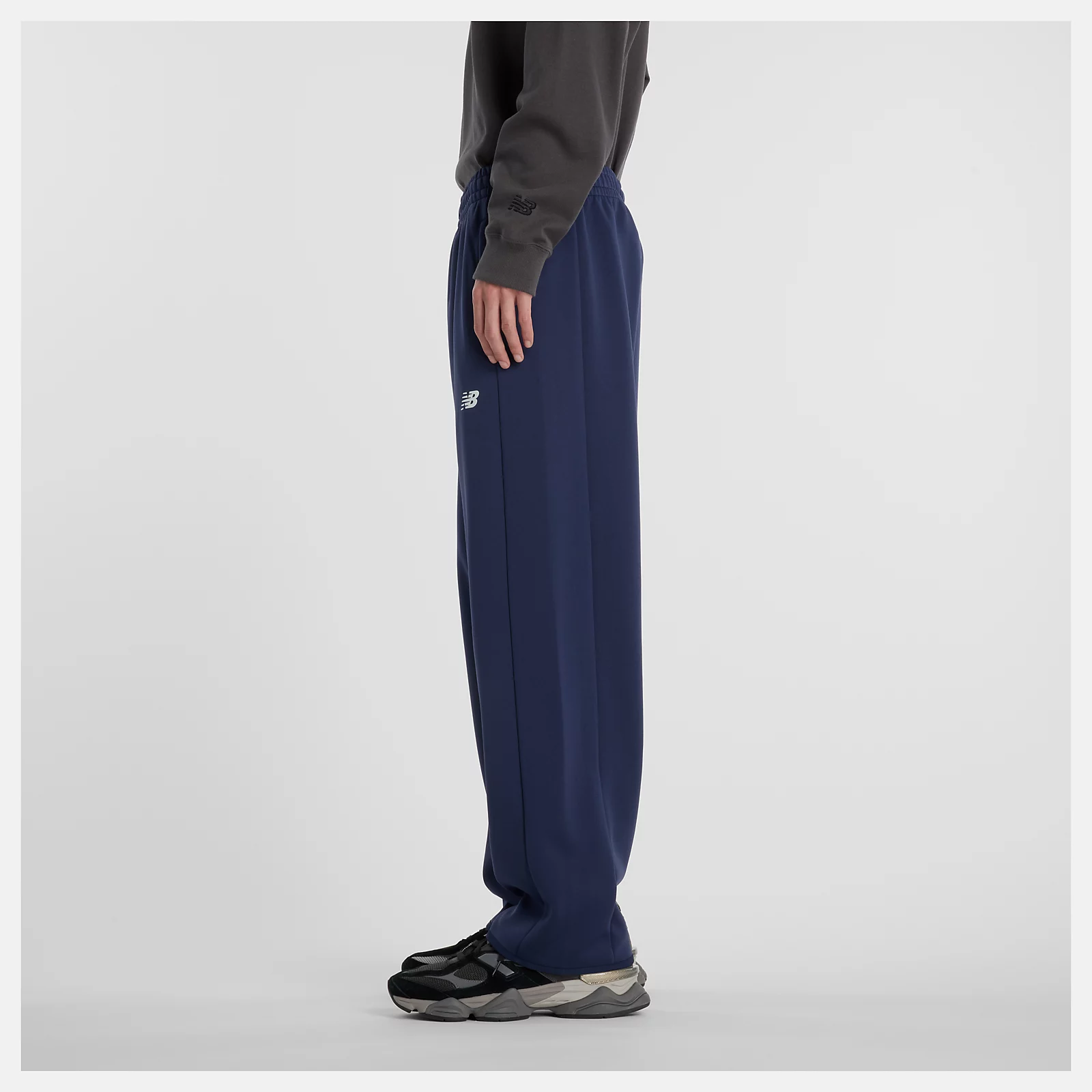 ニットワイドテーパードパンツ