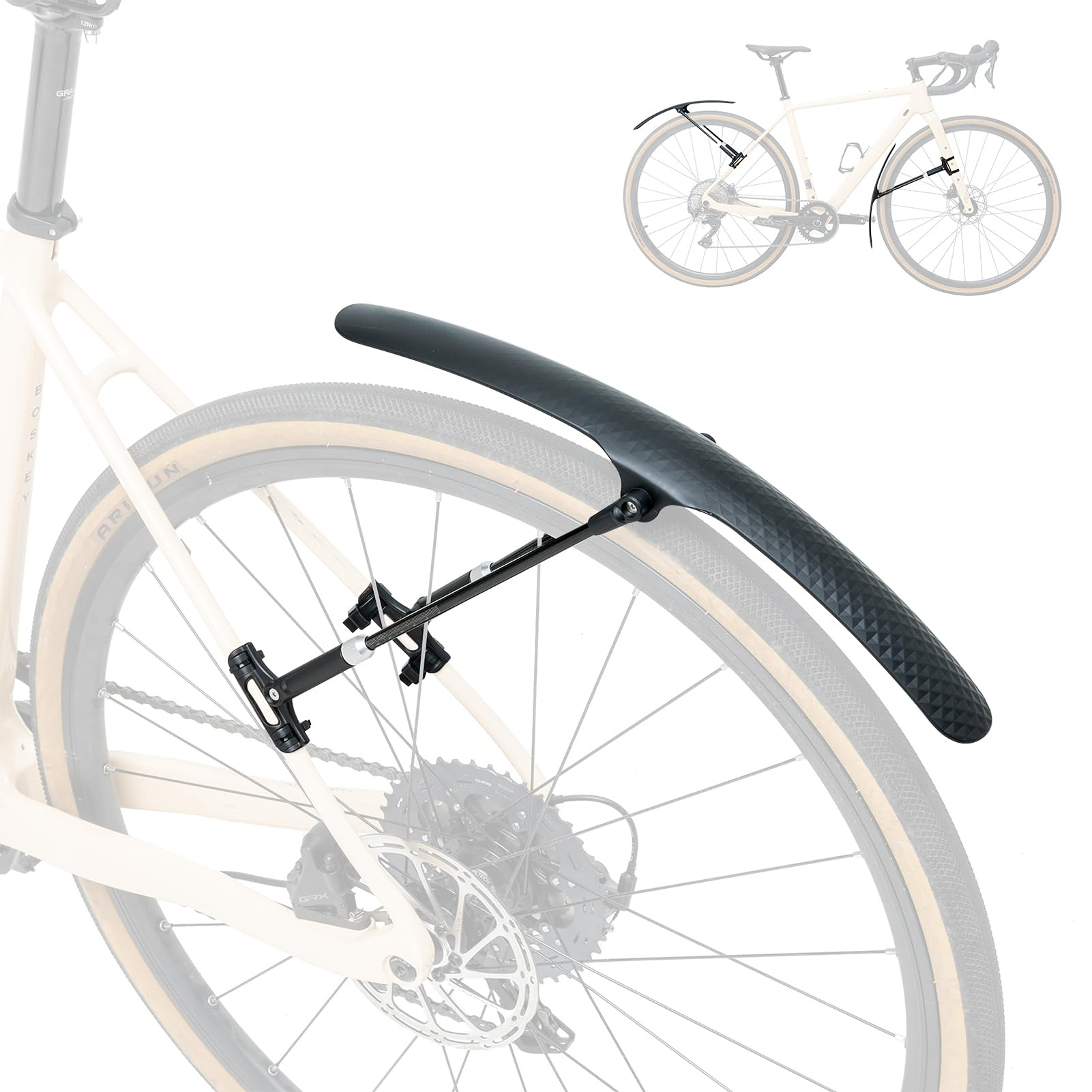 Uouoao Adjustable Bike Fenders Set for Road Bikes Easy Install