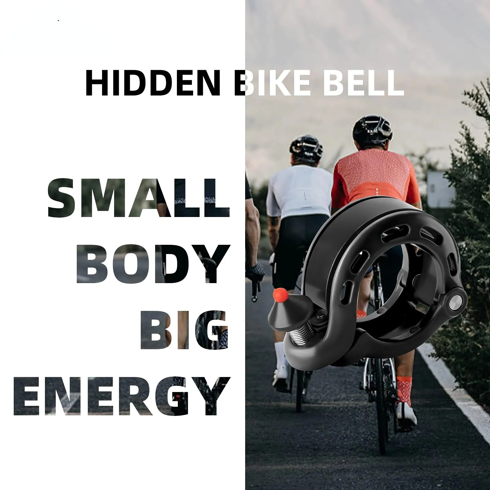 Uouoao Hidden Bike Bell Clear Loud Sound 22.2/25.4/31.8mm Bars 100DB Bike Horn