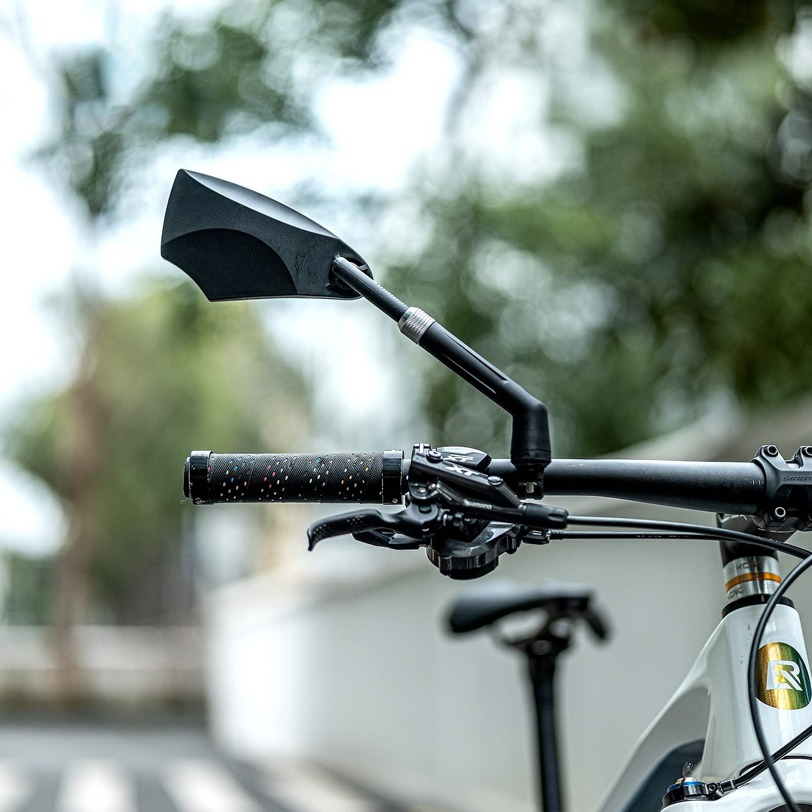Uouoao 360° Adjustable Handlebar Bike Mirror with Anti-Glare Glass