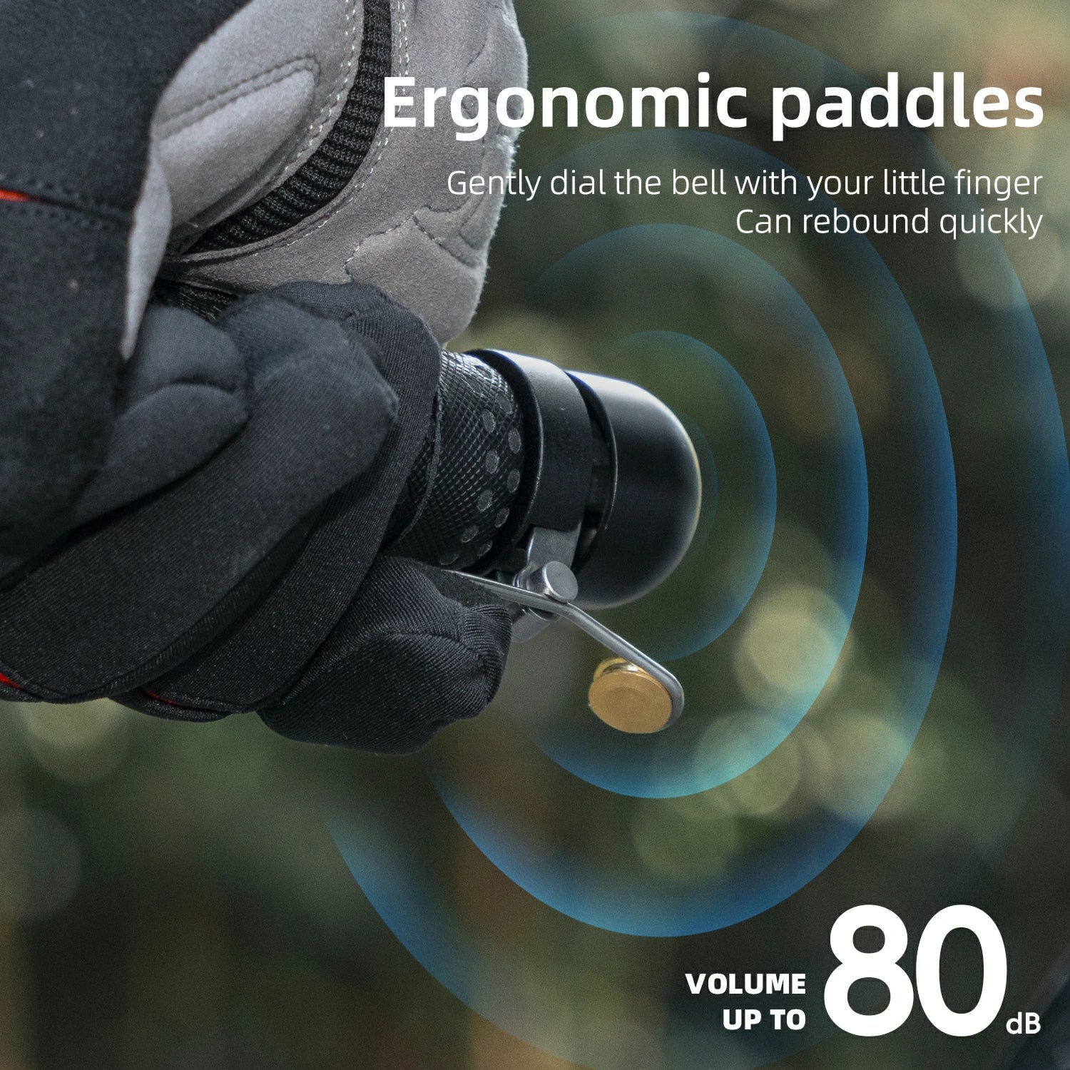 Uauoao Handlebar Plug-Type Road Bike Bell