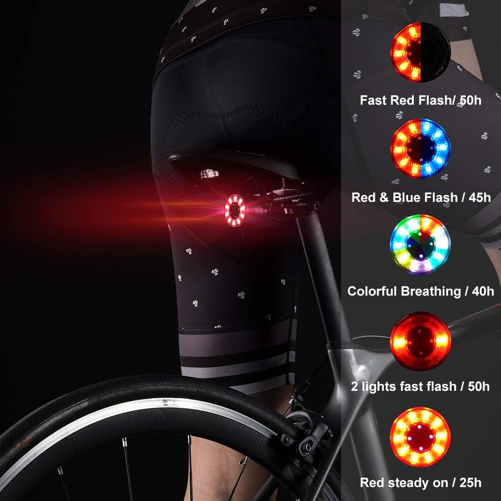 Q1 Tail Light USB with 7 Lighting Colors