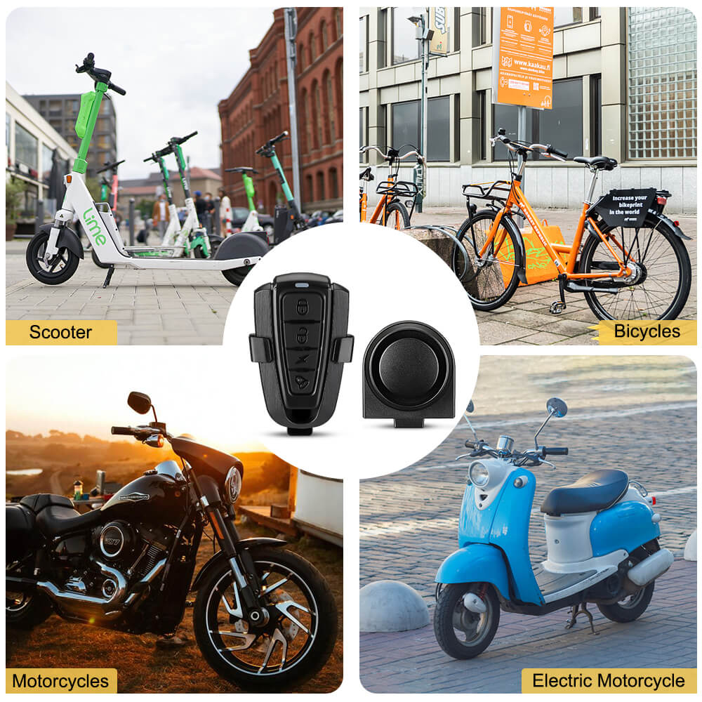 Uouoao Wireless Waterproof Bike Vibration Alarm