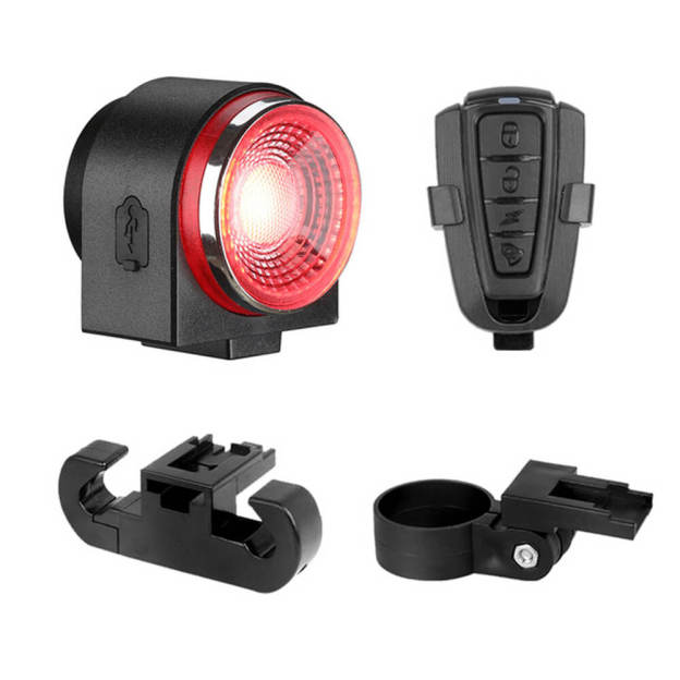 Uouoao 2 in 1 Anti-Theft Bike Alarm with Smart Bike Tail Light