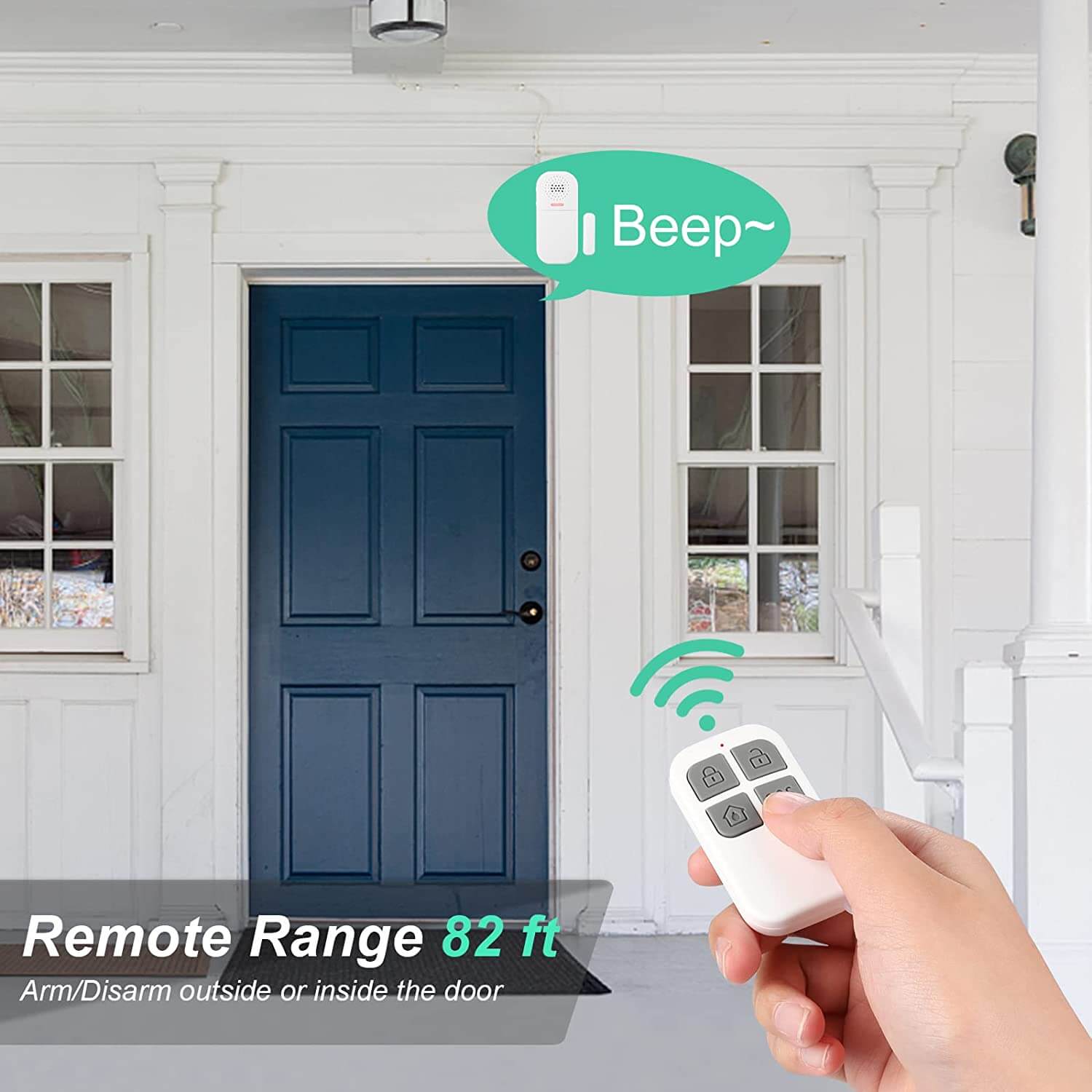 Uouoao 130dB Wireless Door Alarm