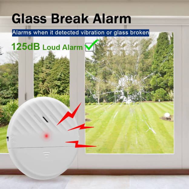 Uouoao Ultra-Slim Window Vibration Sensor Alarm
