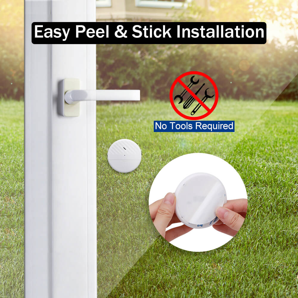 Uouoao Ultra-Slim Window Vibration Sensor Alarm