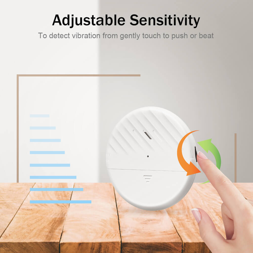 Uouoao Ultra-Slim Window Vibration Sensor Alarm