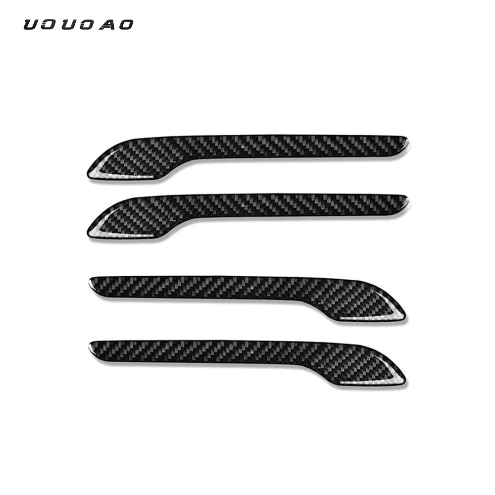UOUOAO Door Handle Protect Cover for Tesla Model 3 / Y - Carbon Fiber Exterior Mods