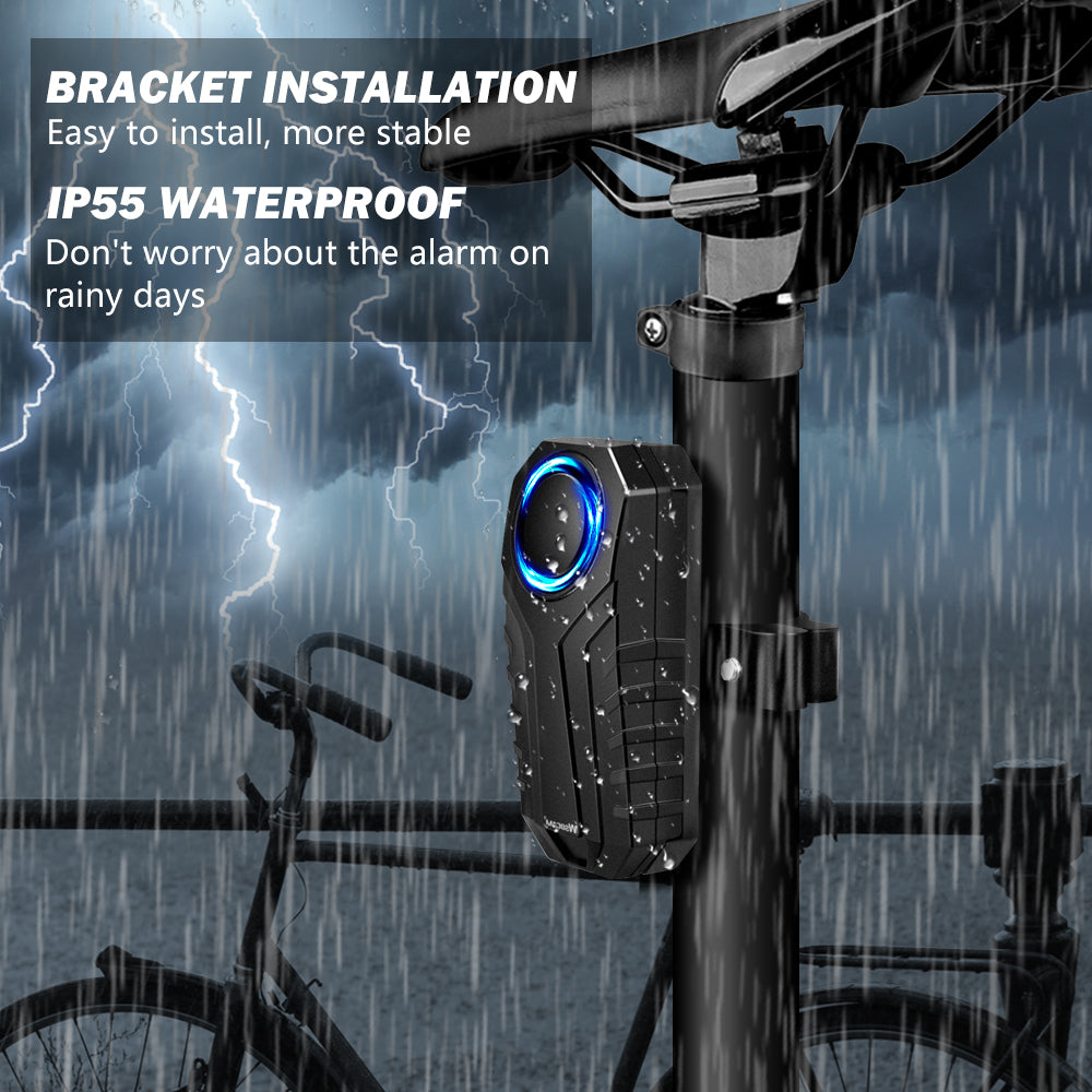 Uouoao Anti-Theft Bike Alarm with Mount