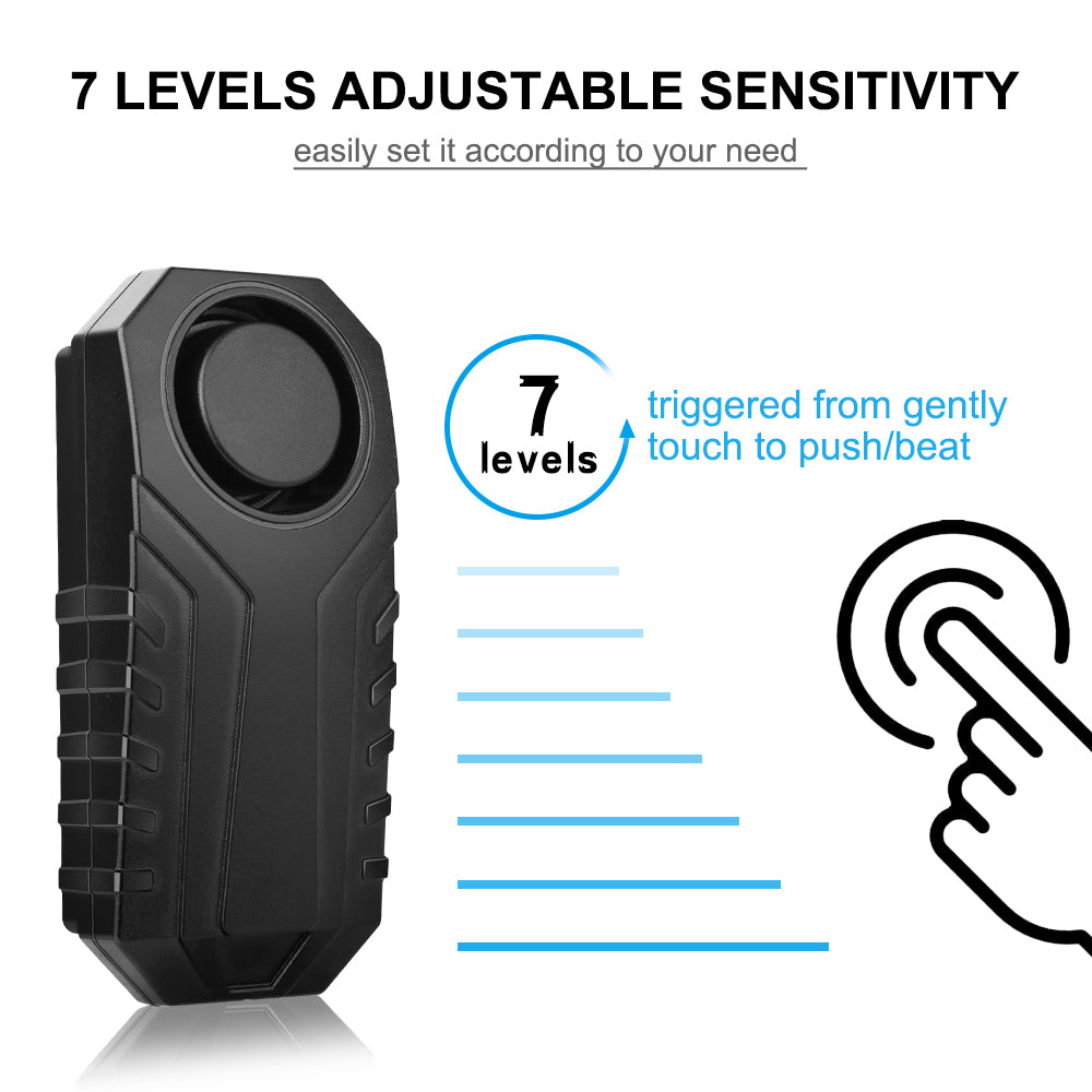 Uouoao Anti-Theft Bike Alarm with Mount