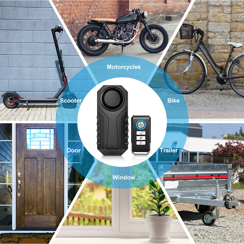 Uouoao Anti-Theft Bike Alarm with Mount