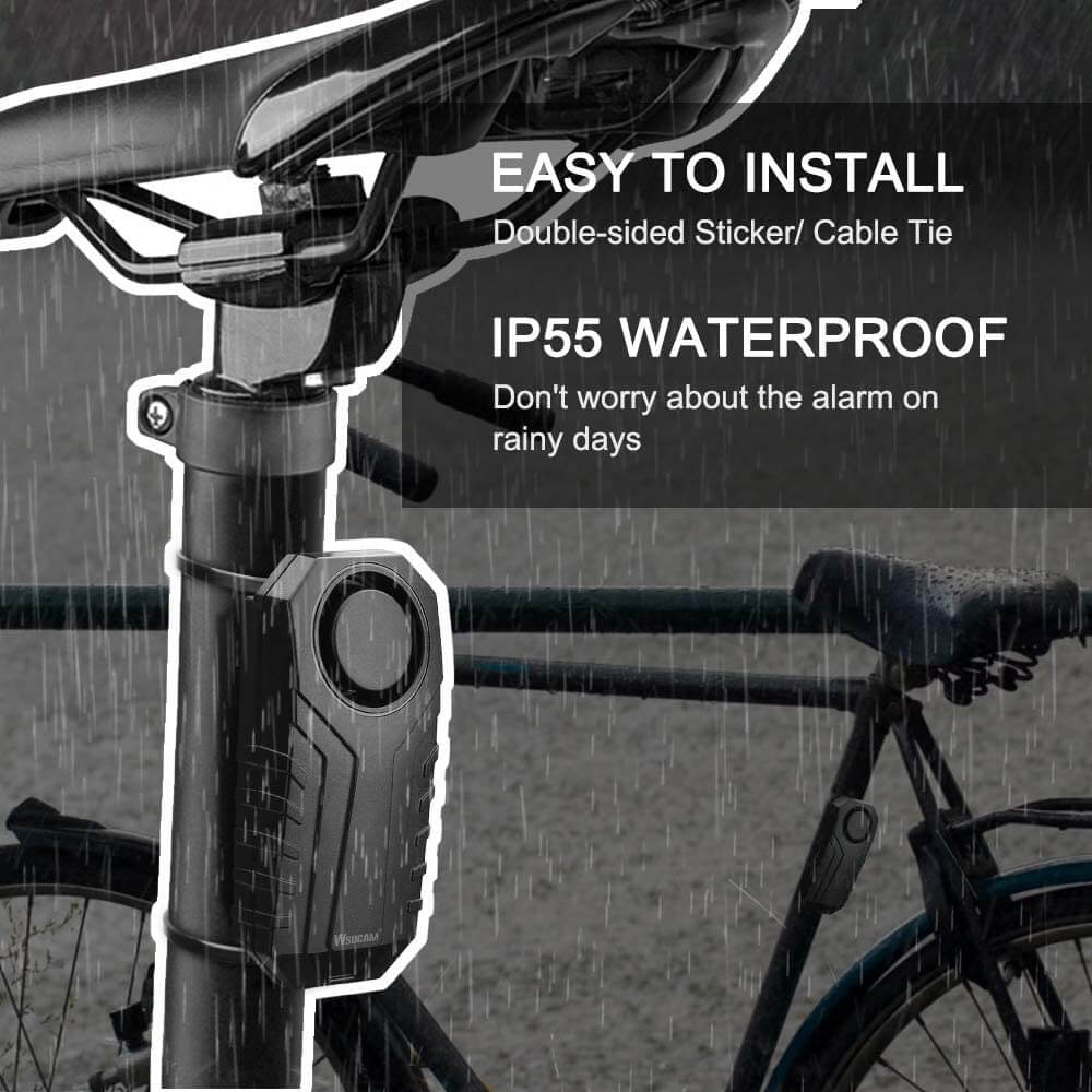 Uouoao Bike Alarm Horn with Remote Loud 113dB