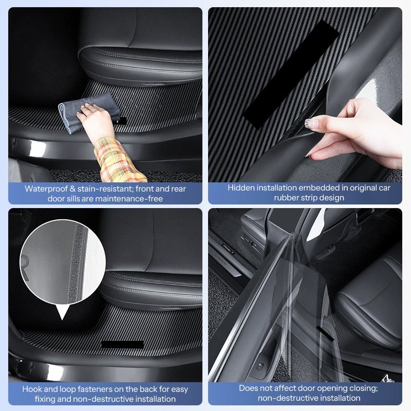 Complete Interior Door Sill Protection Kit for Model Y Juniper | UOUOAO